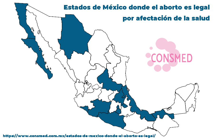 Estados de México donde el aborto es legal por inseminación no consentida